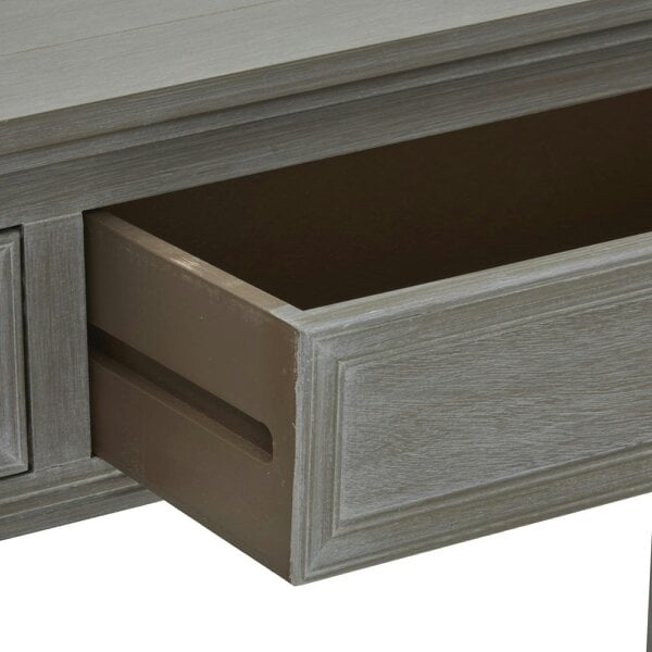 Wyld Haus Laurelbrook Two Drawer Console Table Bottom Shelf