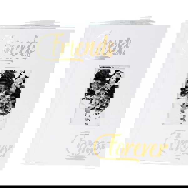 Modern Friends Forever Photo Album with Gold Foil Text - Holds 80 4x6 Pictures Image 1