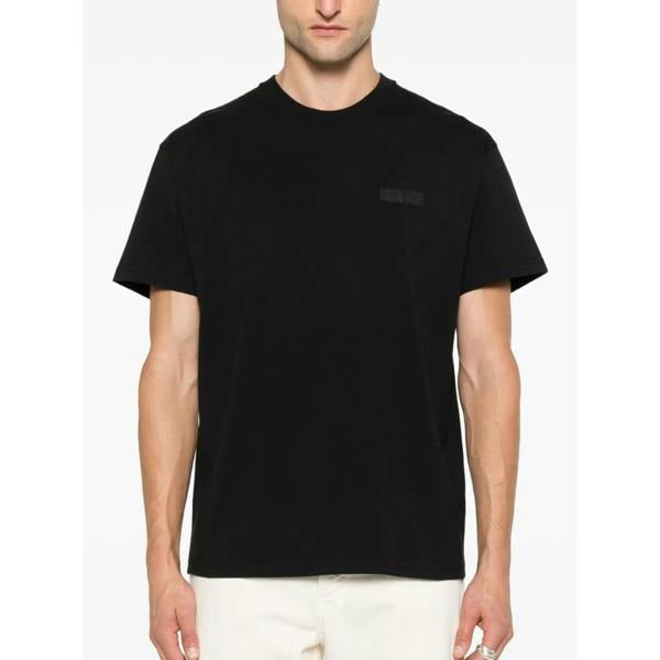 Givenchy Logo Patch T-Shirt   in  Black
