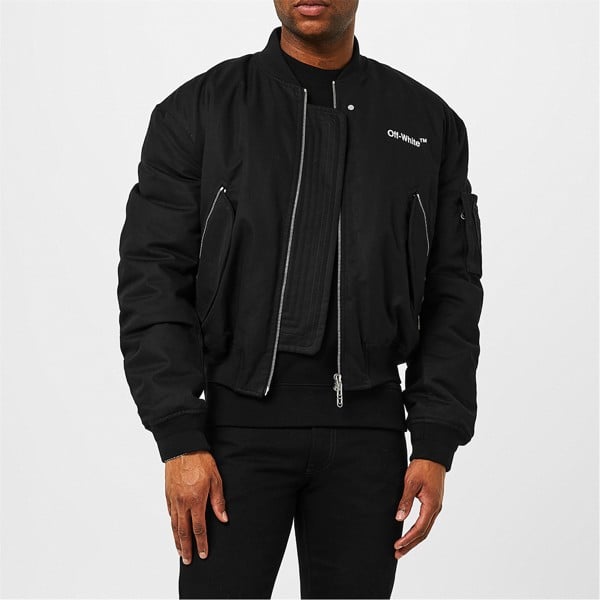 Off-White Diag Tab Bomber Jacket - Black