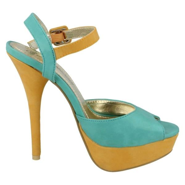 Anne Michelle Ladies Anne Michelle Peep Toe Platform Heels