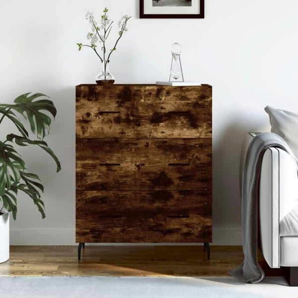 Berkfield Sideboard Smoked Oak 69.5x34x90 cm Engineered Wood