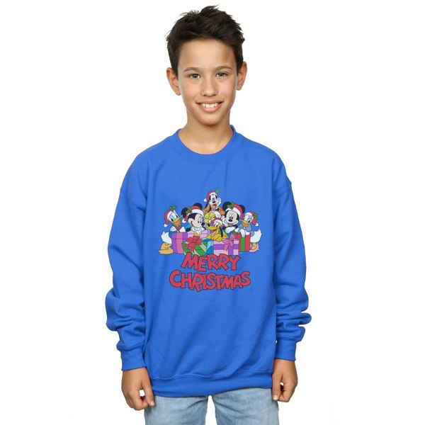 Disney Boys Mickey Mouse And Friends Christmas Sweatshirt - Royal Blue