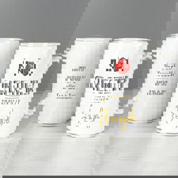 Personalised Memento Company Personalised No.1 Cricketer Mug