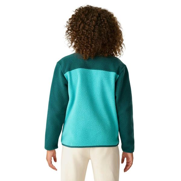 Regatta Childrens/Kids Frankie Colour Block Fleece Jacket - Mediterranea/Turquoise - 