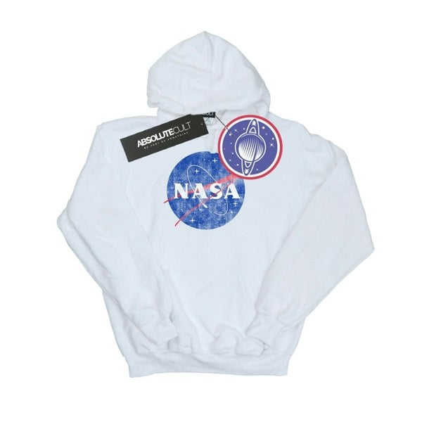 NASA Mens Insignia Logo Hoodie - White