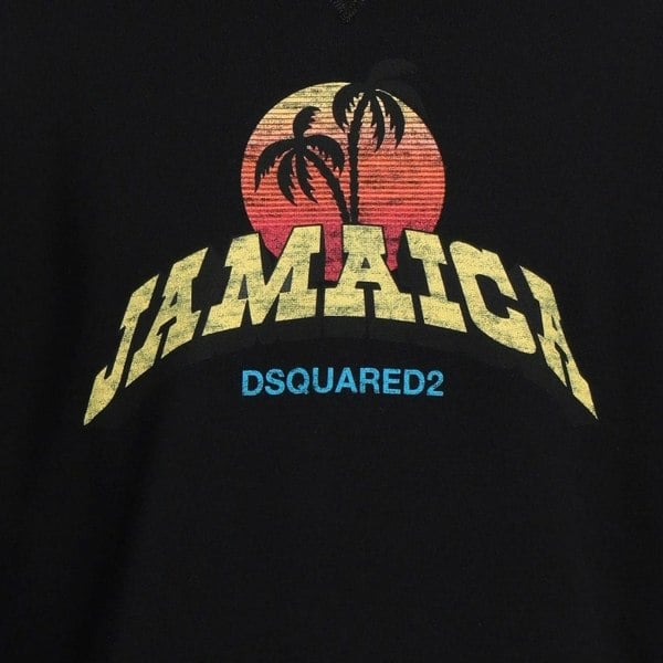 Dsquared2 Jamaica Design Black Sweatshirt M