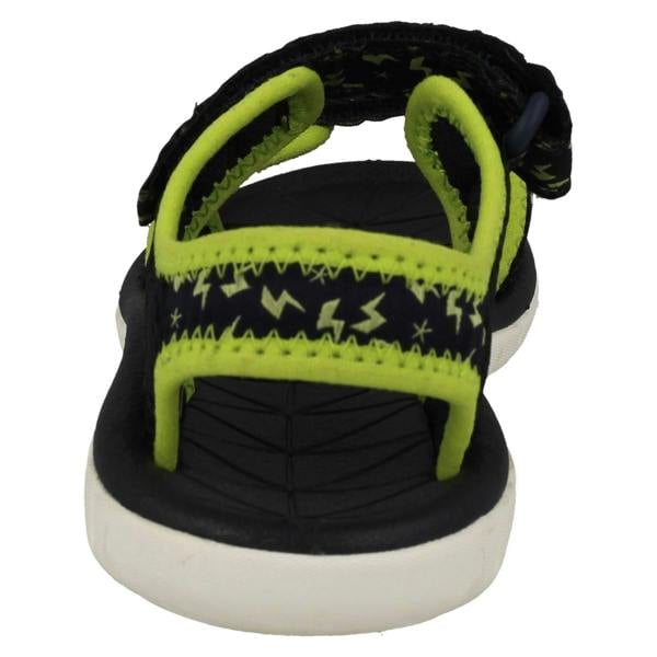 Clarks Childrens Clarks Pattern Detailed Adjustable Sandals Surfing Tide