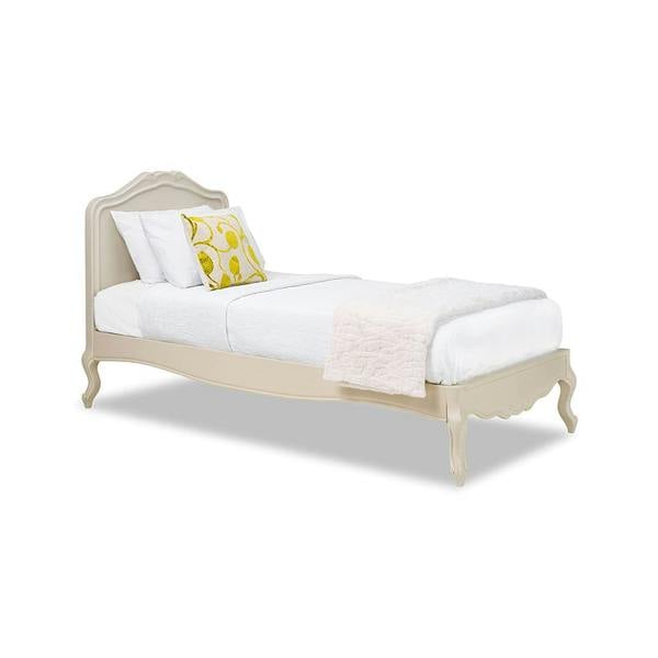 Juliette French Style Bed with Wooden Headboard. Cream Bed Frame in 3ft 4ft6 5ft 6ft