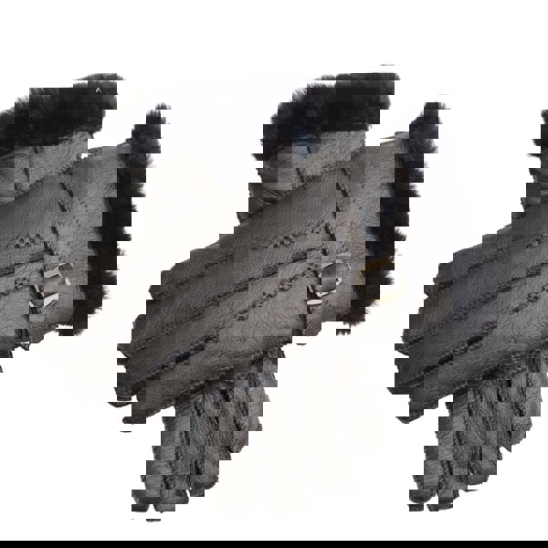 Infinity Leather Men’s Sheepskin Suede Leather Wool Lining Gloves