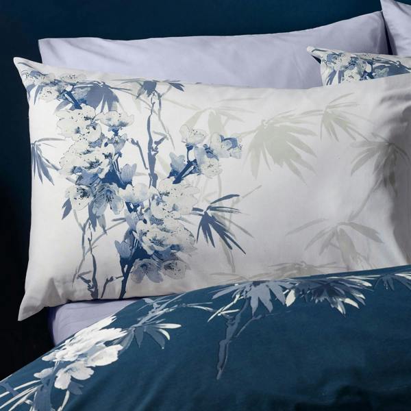 Kyoto Floral Blue Duvet Cover Set