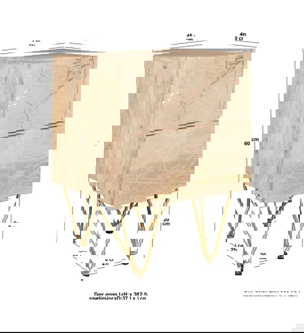 IH Design Side Table Barbuto Light Mango