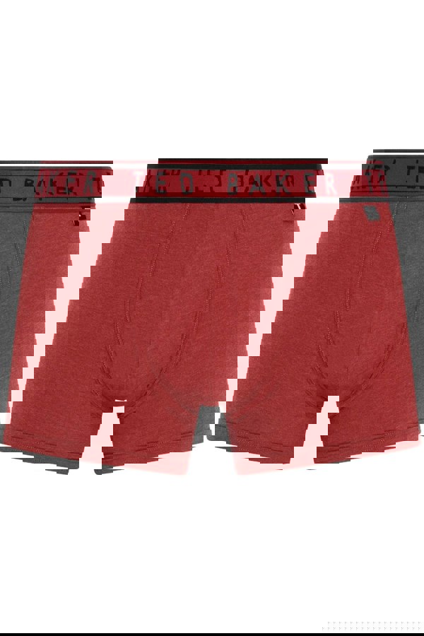 Ted BakerTrunks 3 - pack3 - Pack Coloured Boxer Trunks, Black/Burgundy/RedBoxers - and - Briefs.net