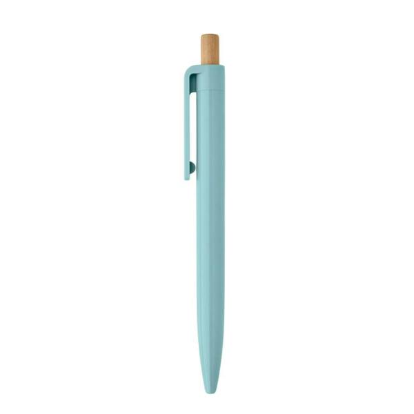 MidOcean Penu Bamboo Details Ballpoint Pen - Baby Blue - 