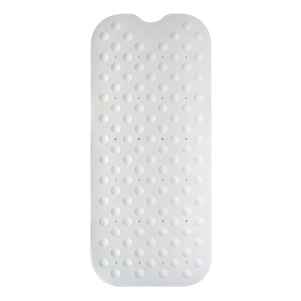 Showerdrape Orbit White Extra Long Anti Slip Bath Mat 90cm x 40cm