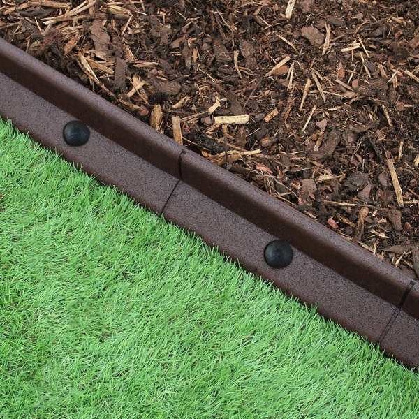 Flexible Lawn Edging Brown 1.2m x 4
