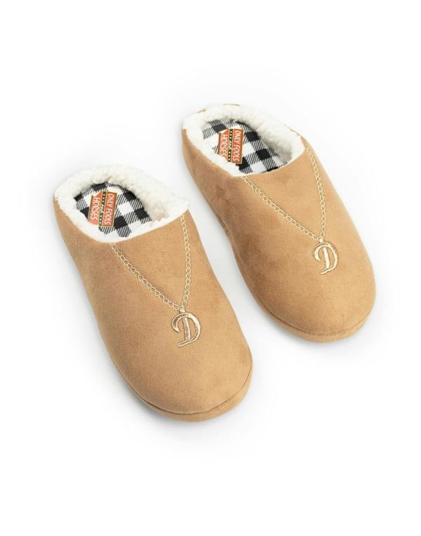Only Fools And Horses Mens Brown Del Boy Mule Slippers