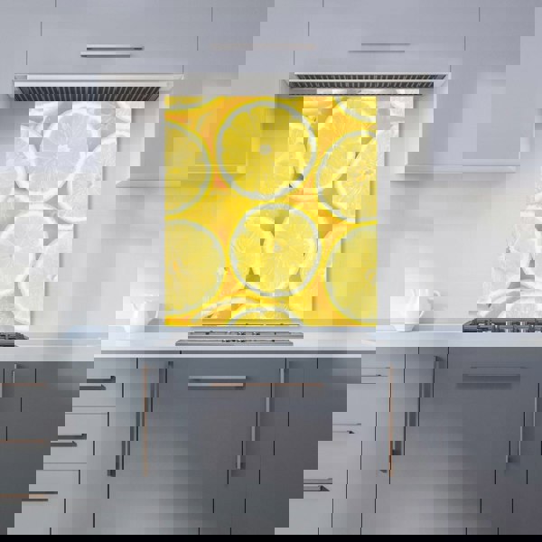 Warren Reed - Designer Vibrant Lemons Kitchen Splashback