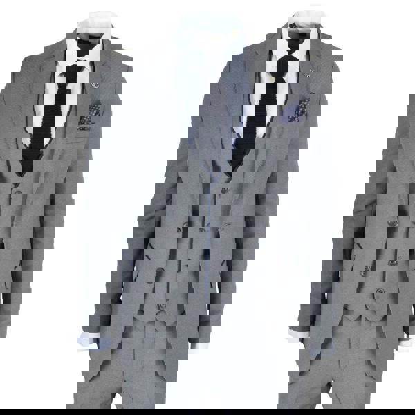 TruClothing IM47 - Men's 3 Piece Grey Tailored Fit Suit