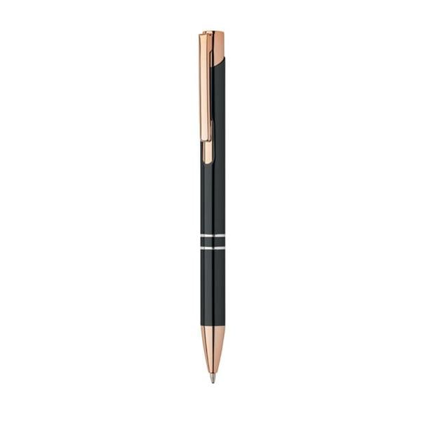 MidOcean Bern Rose Recycled Aluminium Ballpoint Pen - Black - 
