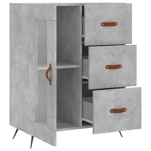 Berkfield Sideboard Concrete Grey 69.5x34x90 cm Engineered Wood