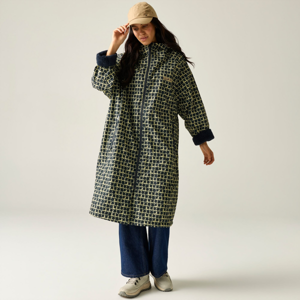 Regatta Womens Orla Kiely Eclipse Robe - Navy