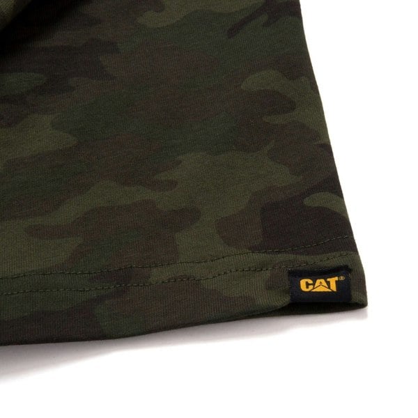 Caterpillar W05324 Trademark Cotton Men's Green T-Shirt