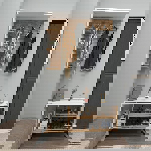 Destina Home Hallway Coat Rack with Shelves Cassia