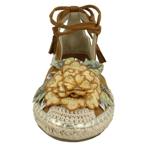 Spot On Ladies Spot On Ankle Tie Up Espadrilles F2263