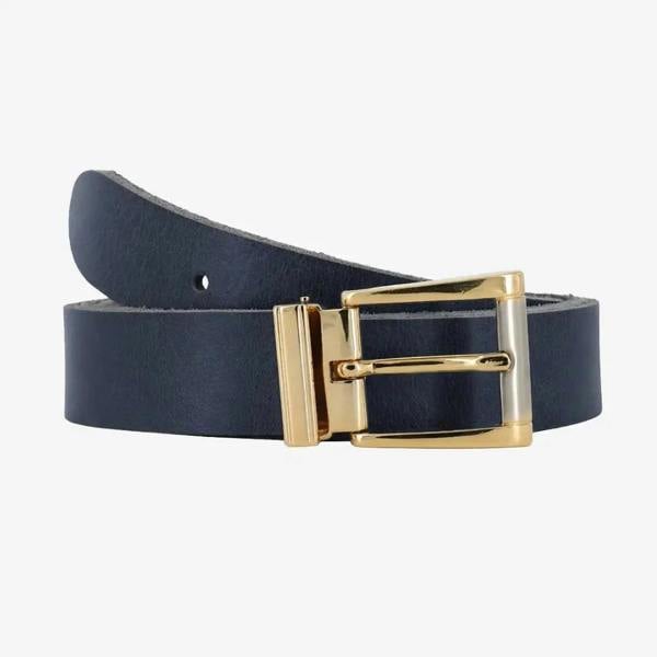 PRIMEHIDE Women’s Full-Grain Leather Belt – 30mm Brass Buckle - Made in Britain