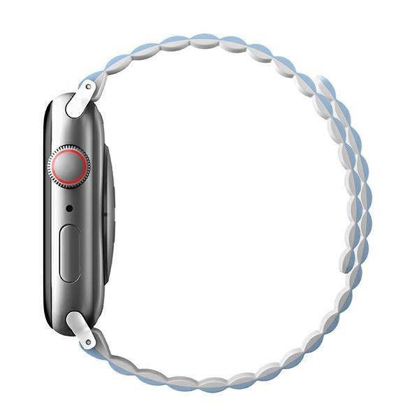 Uniq Revix Strap for Apple Watch 7/8/9/10/SE/SE2/Ultra 42/44/45/49mm White and Blue - UNIQ-45MM-REVWHTBLU