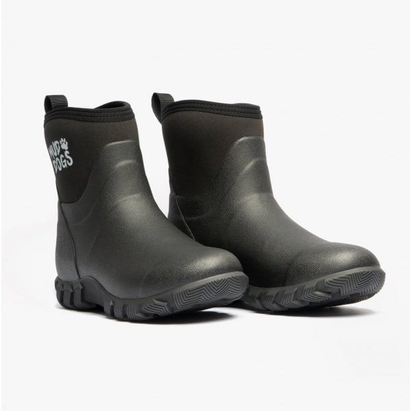 Mud Dogs RUTLAND SHORT Unisex Neoprene Wellington Boots Black