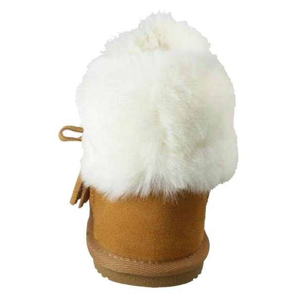 Hush Puppies Ladies Hush Puppies Memory Foam Leather Warm Lined Bootie Slippers Ayana