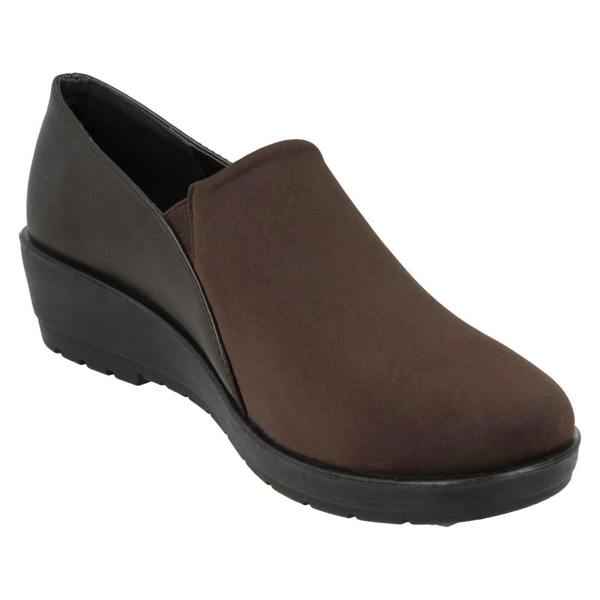 Eaze Ladies Eaze Mid Wedge Casual Shoes F90065