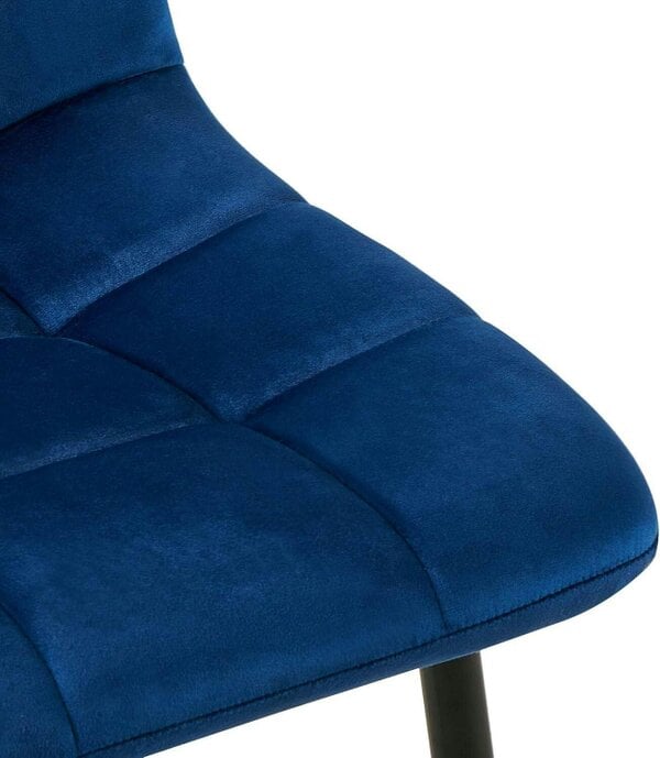 Kosy Koala Modern Round Dining Table Set With 4 Blue Velvet Chairs Dining Room Furniture
