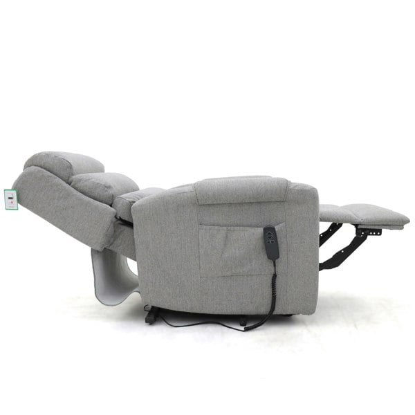 Burton Rise and Recline Armchair Electric Dual Motor Grey - 3