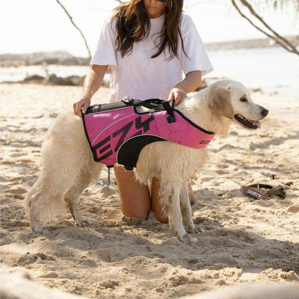 EzyDog DFD X2 Boost Dog Life Jacket in Pink
