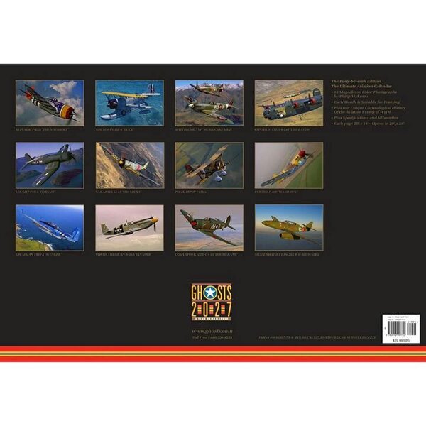 Ghosts, World War Two Time Remembered Deluxe Calendar 2027, Deluxe Calendars, Month To View, History & Literature, Gift