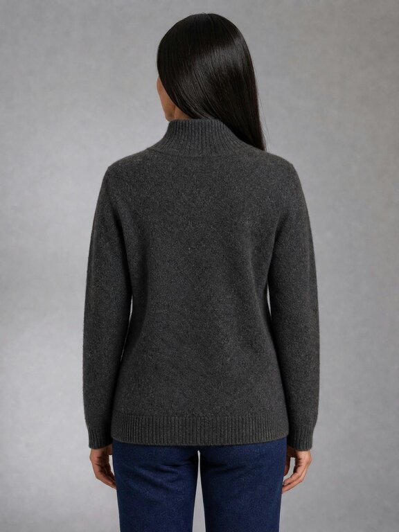 VIZ-A-VIZ Floral Crew Neck Jumper