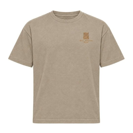 By Lanvin Paris Chest Logo Taupe T-Shirt
