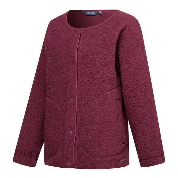 Regatta Womens/Ladies Lea Borg Snap-Front Fleece - Fig - 