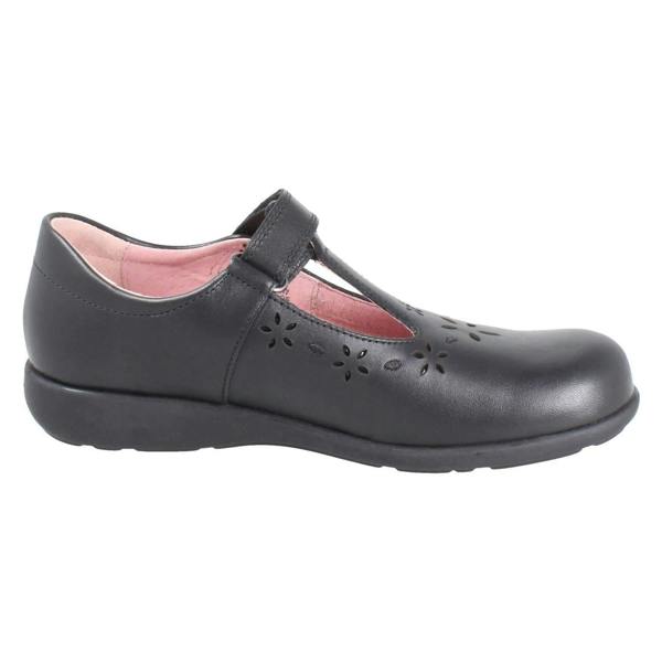 Start-rite Girls Startrite Flower Punch Detail T-Bar School Shoes Charlotte