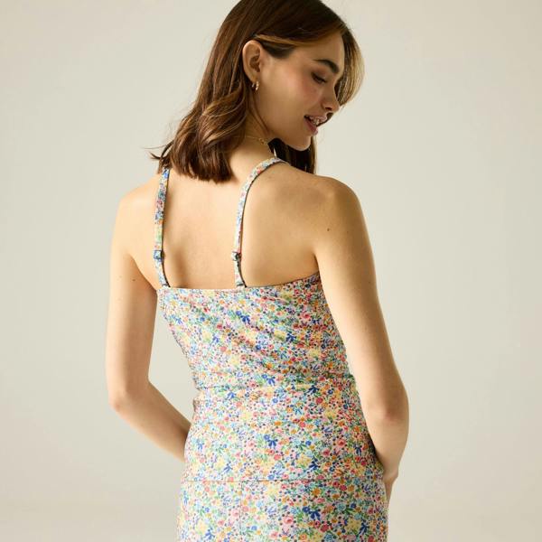 Regatta Womens/Ladies Cath Kidston Harmony Ditsy Tankini Top - Cream - 