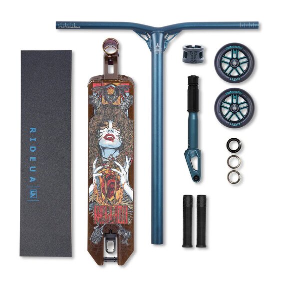 Triad Park Custom Complete #8 Kids Scooter - Bronze/Blue