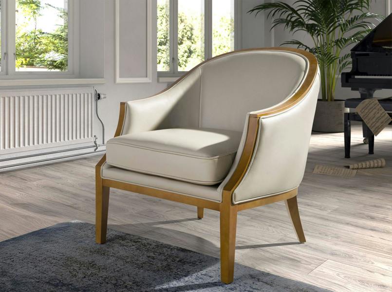 Angel Cerdá Sand Leather Armchair 5127