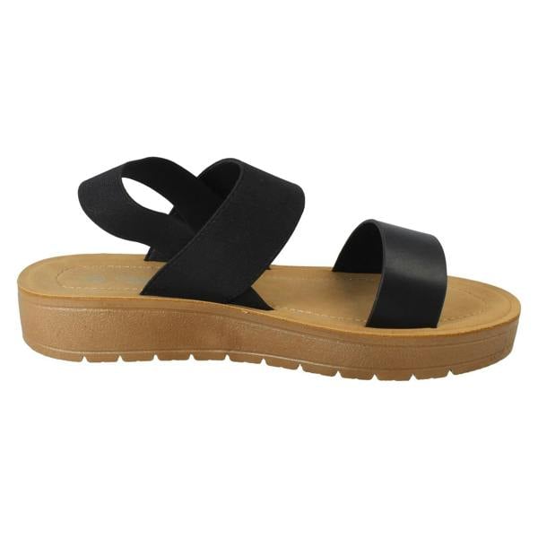 Savannah Ladies Savannah Elasticated Heel Summer Sandals F00447