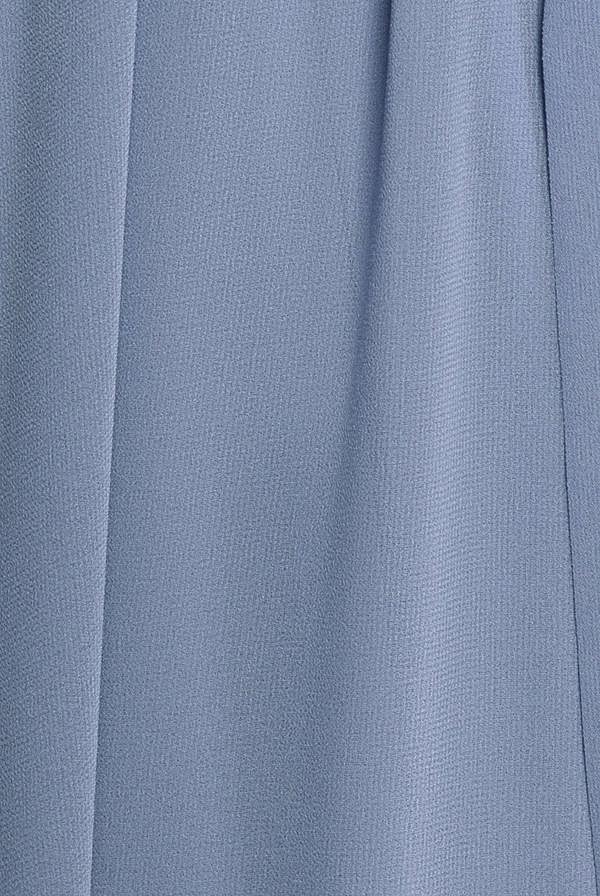 Chiffon Flutter Sleeve Wrap Maxi Dress - Airforce Blue DR2486