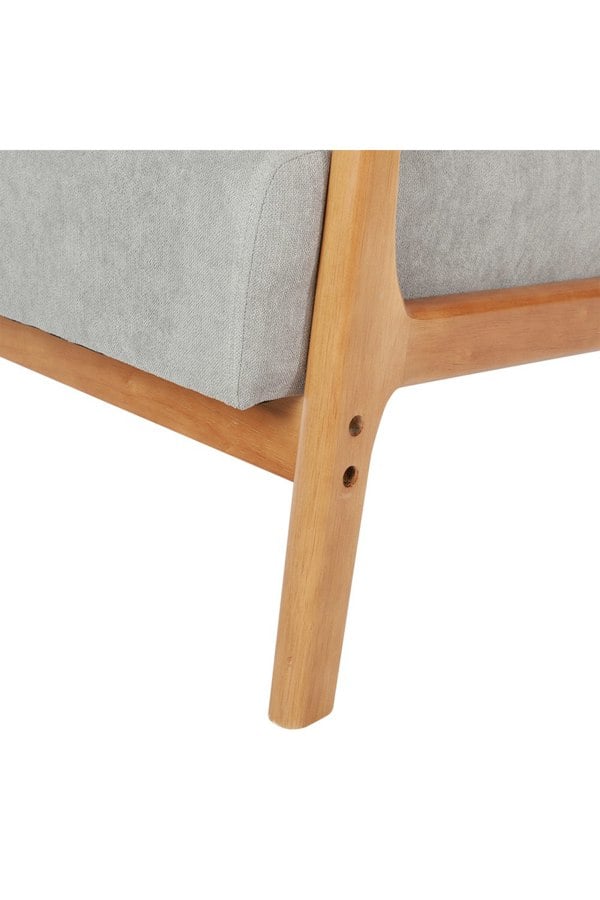 Living and Home 65 cm W x 77 cm D x 75cm H Wooden Frame Sofa Button Upholstered Armchair