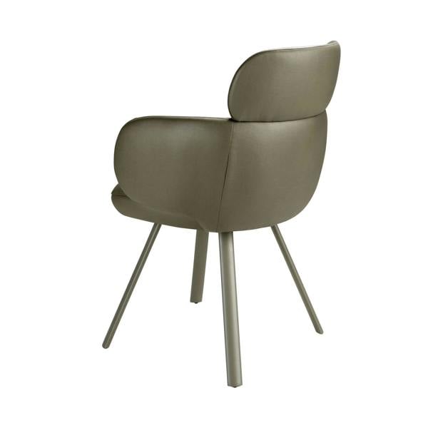 Angel Cerdá Swivel Chair in Olive Green Leatherette 4202