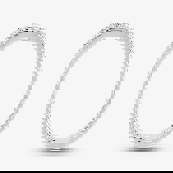 T. H. Baker 9ct White Gold 0.20ct Diamond Channel Set Half Eternity Ring TH010395R